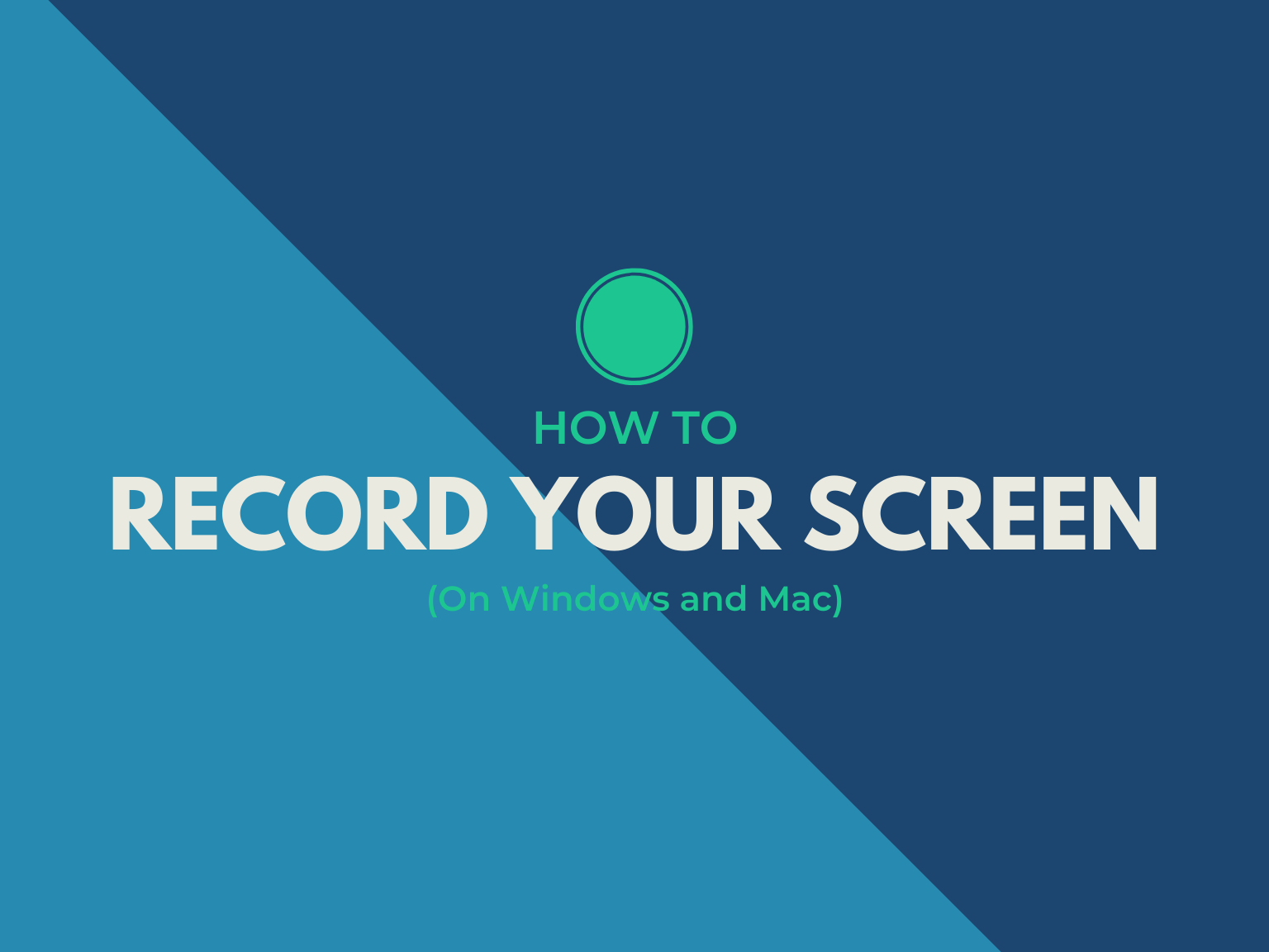 free screen and audio recorder for mac